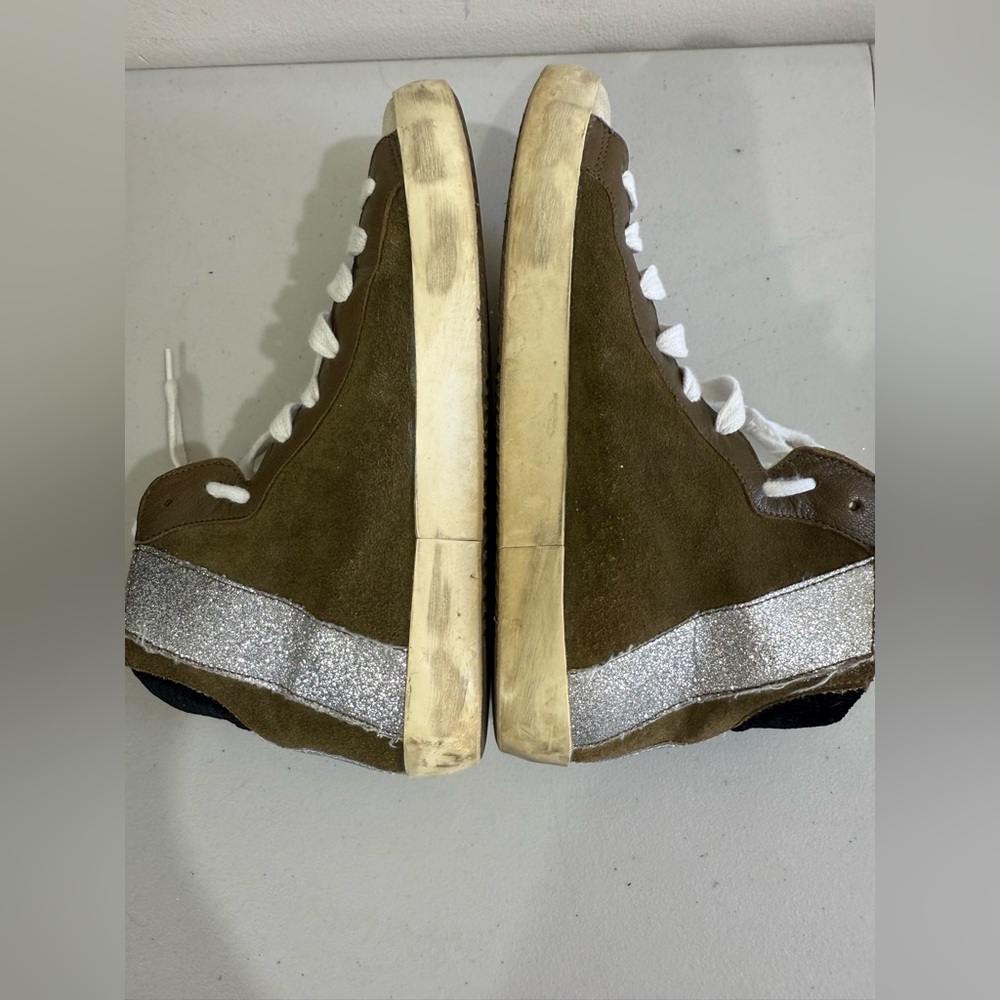 Philippe Model White and Brown High-Top Sneakers - Picture 5 of 13